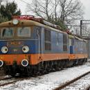 3E-54 locomotive from operator DB Schenker Rail Polska at Stalowa Wola Południe station
