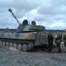 2S1 Gvozdika in artillery range